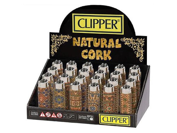 Clipper Cover Cork "BATIK", 24er Display