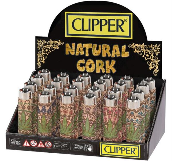 Clipper Cover Cork "LEAFS 7", 24er Display