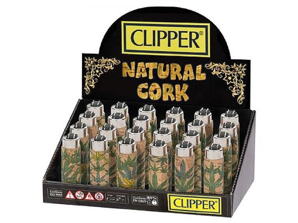Clipper Cover Cork "LEAFS 9", 24er Display