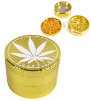 Grinder "Grass Leaf" gold 3-tlg. 4,0x5,4cm