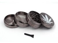 Grinder "Anthrazit-Hanf" 4-tlg. 4,0x5,4cm