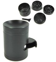 Grinder "Schwarz-Matt" mit Portionierer 4-tlg....