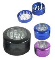 Grinder "Window" (Schwarz, Lila oder Blau)...