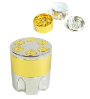 Grinder "Pistolentrommel-Design" 3-tlg. 4,5x4,1cm