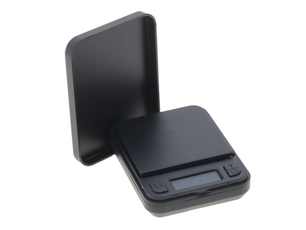 Digitalwaage schwarz mit Deckel 100g/0.1g