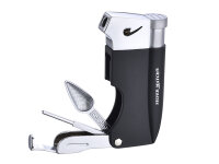 Pfeifenfeuerzeuge "Silver Match" mit Pfeifenbesteck, 6er Display