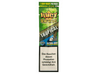Juicy Blunts Hemp Wraps - TROPICAL (Passion), 25er Display