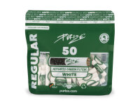 PURIZE White, 50er Pack., Regular Size 9mm, Aktivkohlefilter
