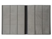 Neutrales Sammelalbum schwarz (max.360 Karten / 20 Seiten)  für Pokemon, Yu-Gi-Oh, Match Attax etc.