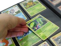 Neutrales Sammelalbum schwarz (max.360 Karten / 20 Seiten)  für Pokemon, Yu-Gi-Oh, Match Attax etc.