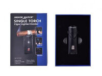 Zigarrenfeuerzeug "Debden" Blueflame, mit Zigarrenablage