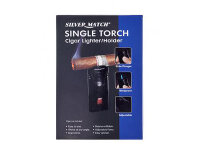 Zigarrenfeuerzeug "Debden" Blueflame, mit Zigarrenablage