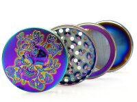 Grinder "Floral Skull", 4-tlg., 4,4 cm x 5 cm