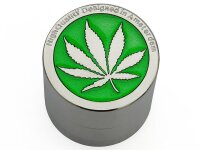 Grinder "Hanfblatt" 4-tlg., 38 x 40 mm, einzeln