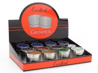 Grinder "Hanfblatt" 4-tlg., 38 x 40 mm, einzeln