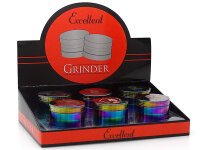 Grinder "Bob Marley" 4-tlg., Regenbogen, 37 x 50 mm; einzeln