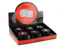 Grinder "Bob Marley" 4-tlg., Schwarz, 37 x 50 mm; einzeln