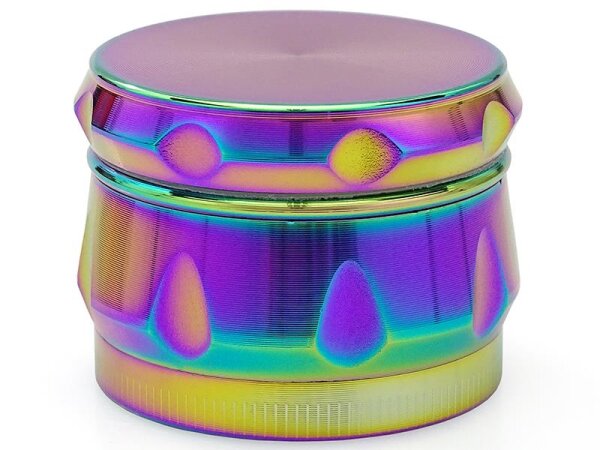 Grinder "Regenbogen-Farben",4-teilig, 33 x 41 mm
