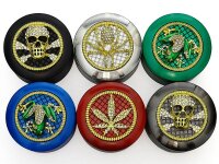 Grinder "Strass" 4-tlg., 37 x 51 mm, einzeln