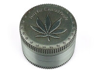 Grinder "Grass Leaf" 4-tlg., Metall, 37 x 51 mm