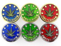Grinder "Amsterdam" 4-tlg., Gold und Silber, 35...