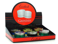 Grinder "Amsterdam" 4-tlg., Gold und Silber, 35 x 50 mm; einzeln