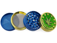 Grinder "Amsterdam" 4-tlg., Gold und Silber, 35...