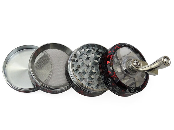 Kurbelgrinder "Skull" 4-tlg., 45 x 50 mm; einzeln