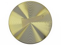 Grinder "Hanfblatt" 4-tlg., Gold, 34 x 51 mm