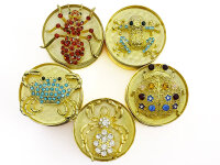 Grinder "Golden Chic" 3-tlg., Gold, 29 x 50 mm;...