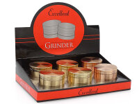 Grinder "Rosegold- Gold" 4-tlg., 35 x 51 mm: einzeln
