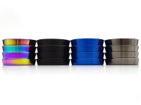 Grinder "Pagoda" 4-tlg., farbig sort., 38,5 x...