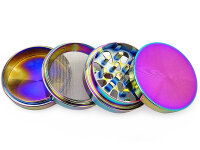 Grinder "Pagoda" 4-tlg., farbig sort., 38,5 x 52 mm; einzeln