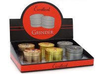 Grinder Hanfblatt mit Stein, 35 x 51 mm; einzeln