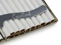 Zigarettenetui "Floral Metall" für 20 Zig., mit Spange, 8er Display