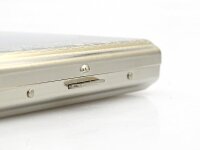 Zigarettenetui "Barock Metall" für 20 Zig., mit Spange, 8er Display