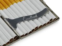 Zigarettenetui "Barock Metall" für 20 Zig., mit Spange, 8er Display