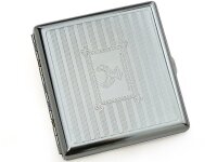 Zigarettenetui "Classic Metall" für 20 Zig., mit Spange, 12er Display