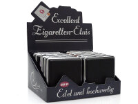Zigarettenetui "Gentleman" für 20 Zig., mit Spange, 12er Display