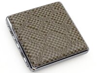 Zigarettenetui "Schlangenhaut" für 20 Zig., mit Gummiband, 12er Display