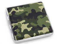 Zigarettenetui "Camouflage" für 20 Zig., mit Spange, 12er Display