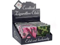 Zigarettenetui "Camouflage" für 20 Zig., mit Spange, 12er Display