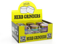 Grinder "Rainbow Skulls" 3-tlg., Schwarz, 24 x 39 mm; einzeln