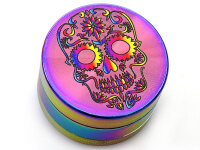 Grinder "Rainbow Skulls" 3-tlg., Schwarz, 24 x...