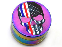 Grinder "Rainbow Skulls" 3-tlg., Schwarz, 24 x 39 mm; einzeln