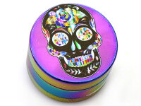 Grinder "Rainbow Skulls" 3-tlg., Schwarz, 24 x 39 mm; einzeln