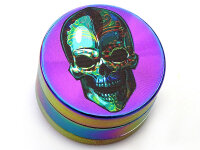 Grinder "Rainbow Skulls" 3-tlg., Schwarz, 24 x 39 mm; einzeln