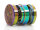 Grinder "Rainbow Skulls" 3-tlg., Schwarz, 24 x 39 mm; einzeln