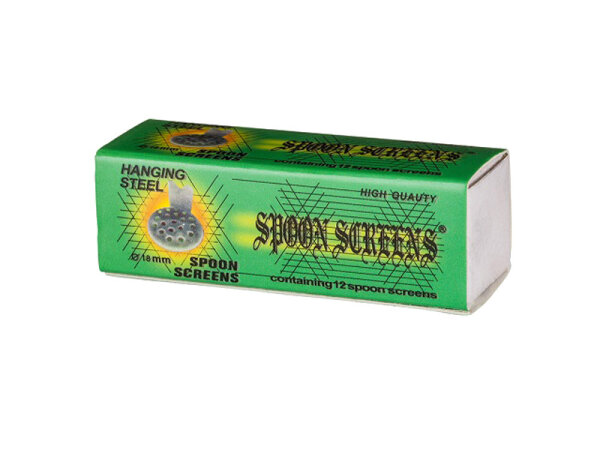 Einhängesiebe Stahl Grün, Ø 18 mm, 12er Schachtel