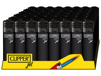Clipper Jetflame Soft Touch ALL BLACK, 48er Display